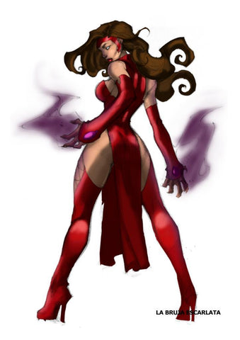 Poster DIN 4 numero 0131: La Bruja Escarlata, serie Superheroes  