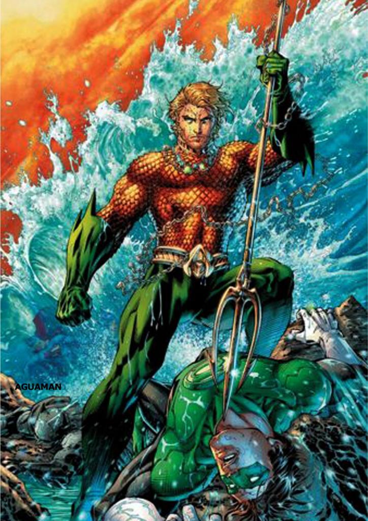 Poster DIN 4 numero 0133: Aquaman, serie Superheroes 