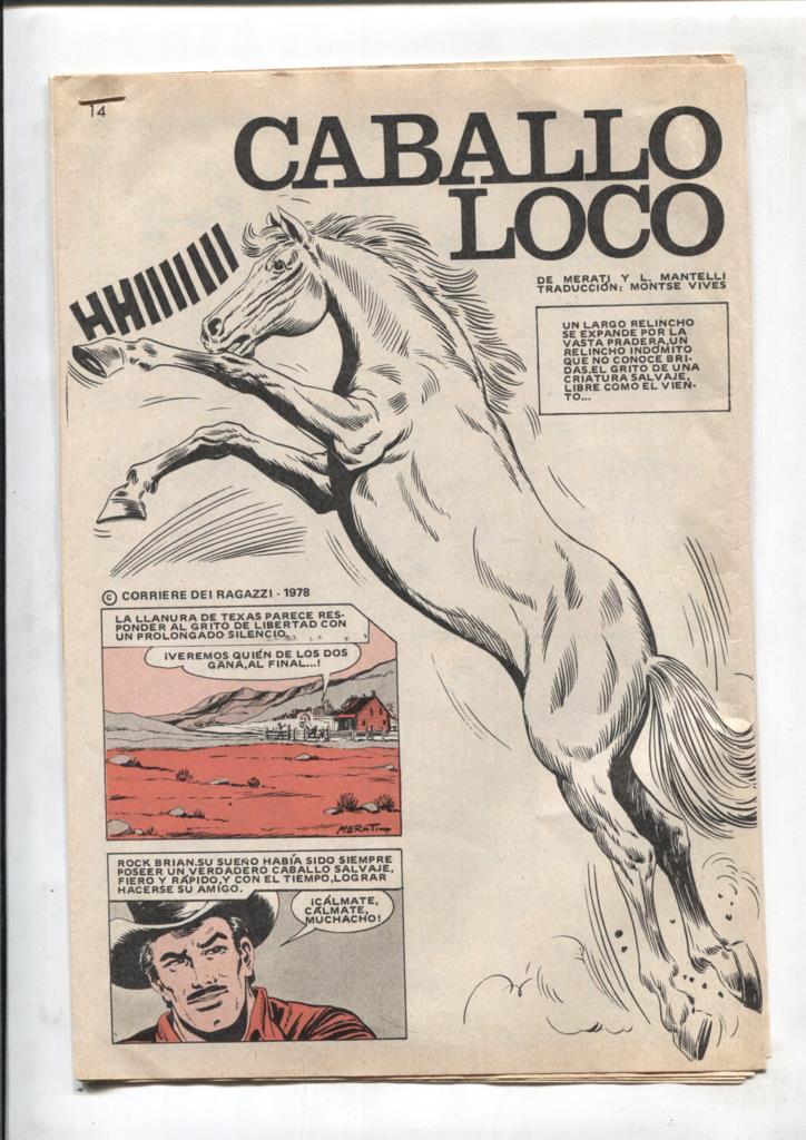 Aventura: Caballo loco ( Merati y L. Mantelli, 11 paginas)