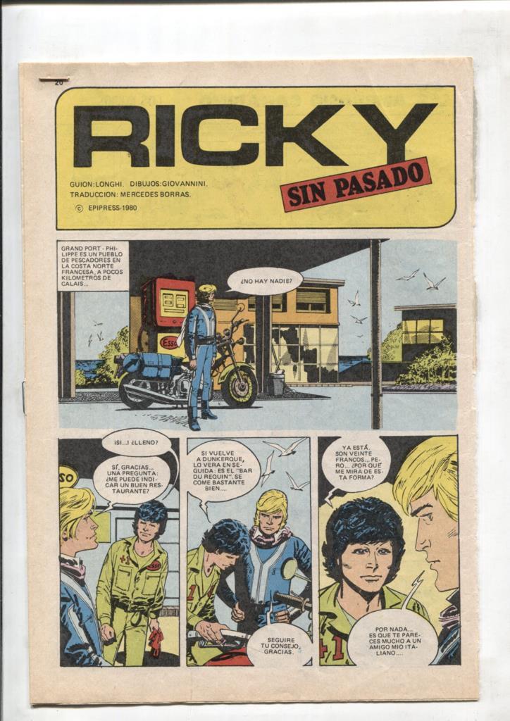 Aventura: Ricky: Sin pasado (Giovannini, 12 paginas)