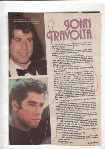 Propaganda Editorial sobre John Travolta (2 paginas)