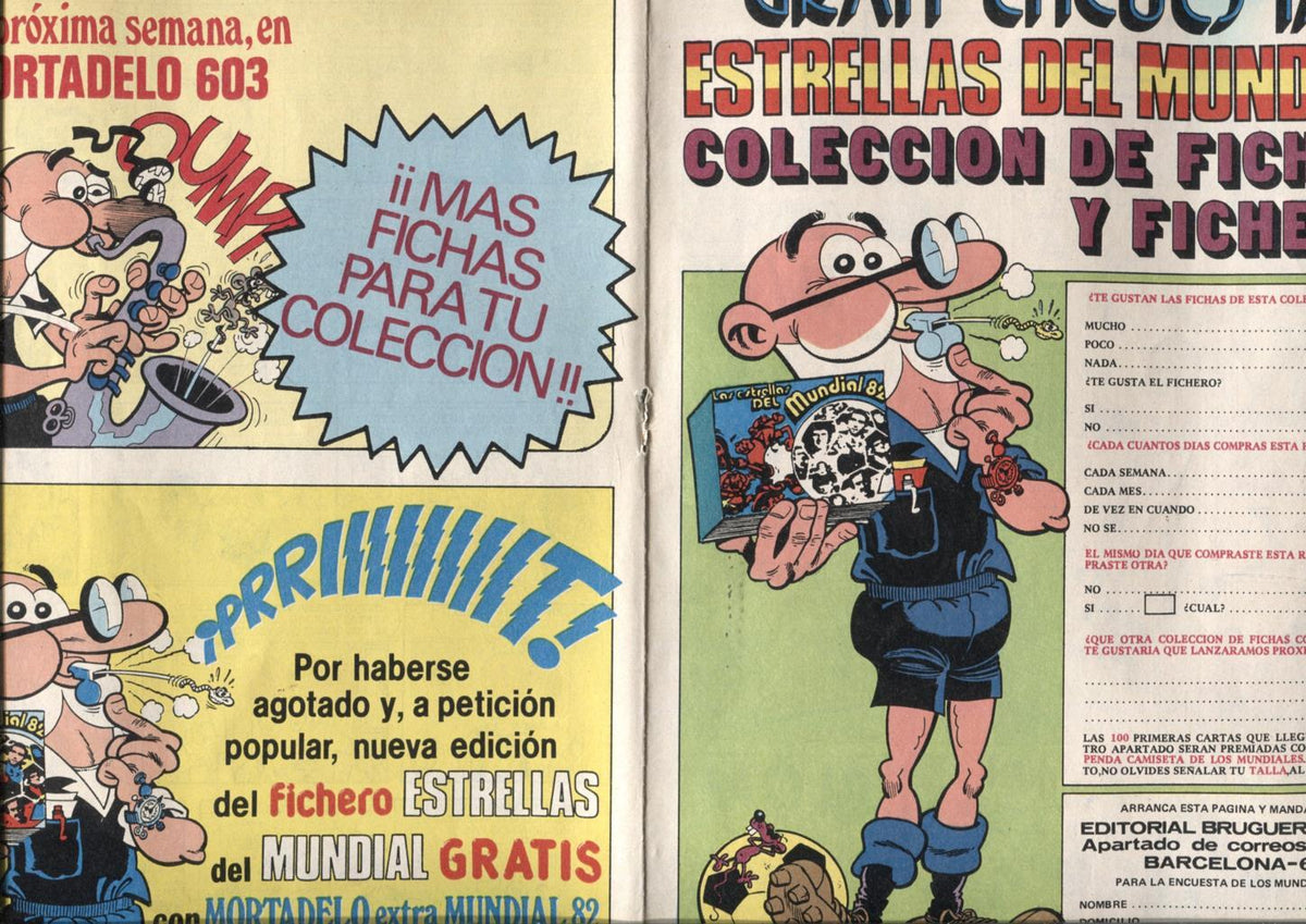Propaganda Editorial sobre Cromos Estrellas del Mundial España (2 pagina)
