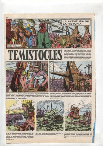 La aventura de la Historia: Temistocles (dibujo de Casamitjana, 1 pagina)