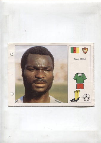 Cromos Bruguera Mundial 1982 numero 041: Roger Milla de Camerun
