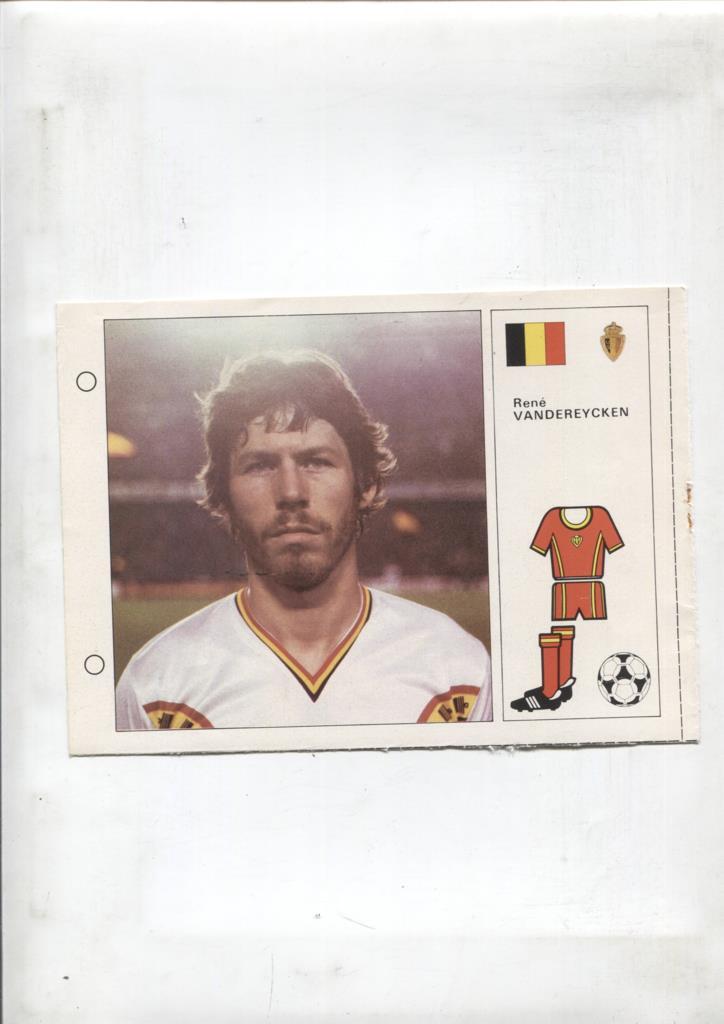 Cromos Bruguera Mundial 1982 numero 031: Rene Vandereycken de Belgica