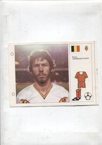 Cromos Bruguera Mundial 1982 numero 031: Rene Vandereycken de Belgica
