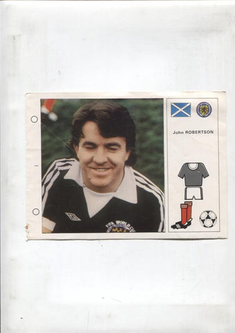 Cromos Bruguera Mundial 1982 numero 057: John Robertson de Escocia