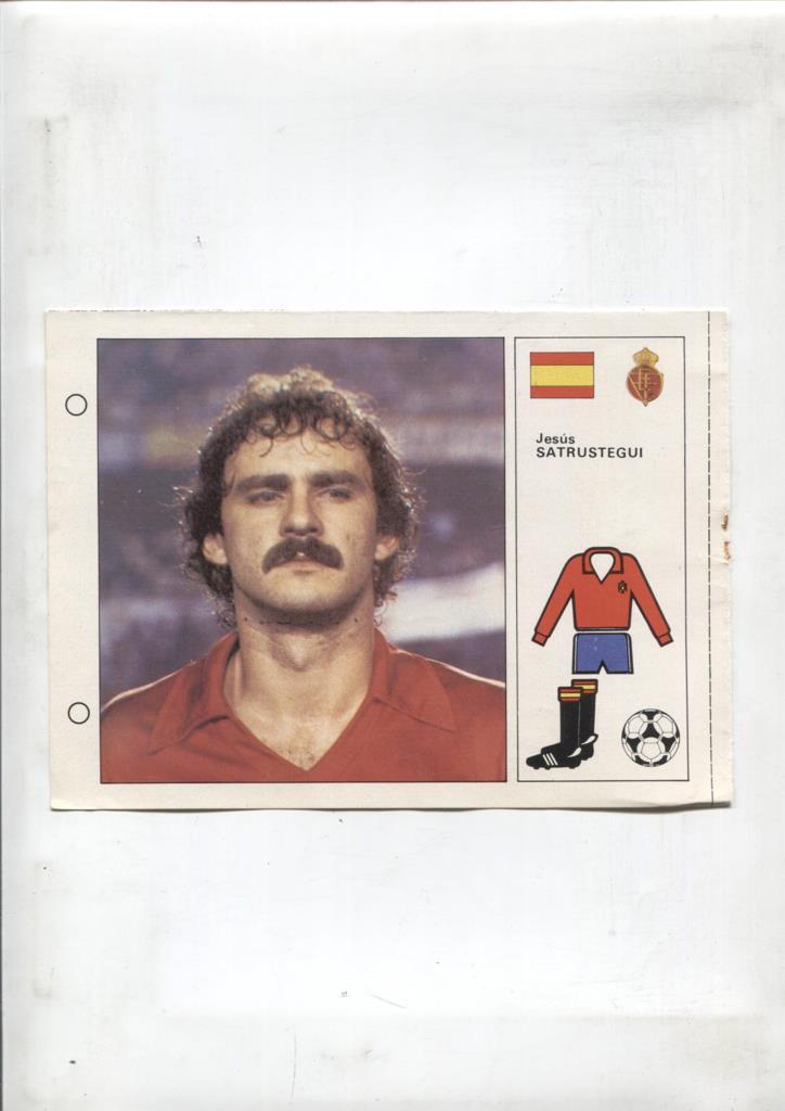 Cromos Bruguera Mundial 1982 numero 064: Jesus Satrustegui de España