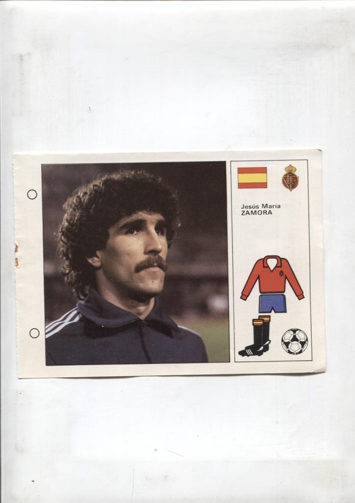 Cromos Bruguera Mundial 1982 numero 063: Jesus Maria Zamora de España