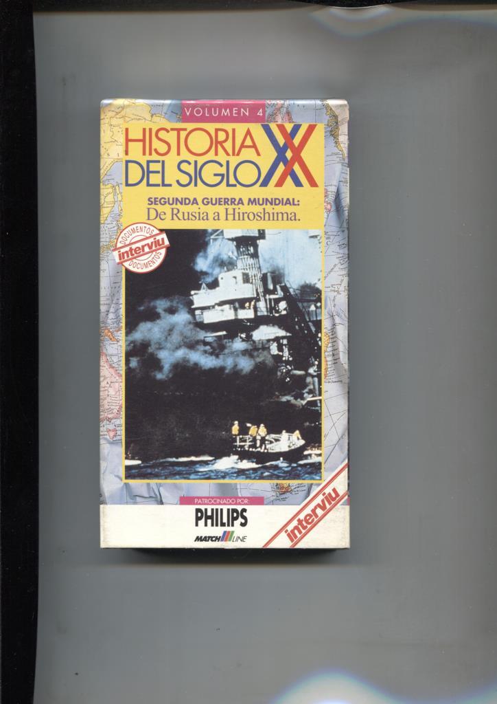 Video VHS: Historia del siglo XX vol 4: segunda guerra mundial: De Rusia a Hiroshima