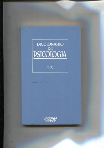 Diccionario de Psicologia volumen I-Z