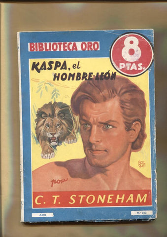 Biblioteca Oro Azul de 8 pts numero 222: Kaspa el hombre Leon