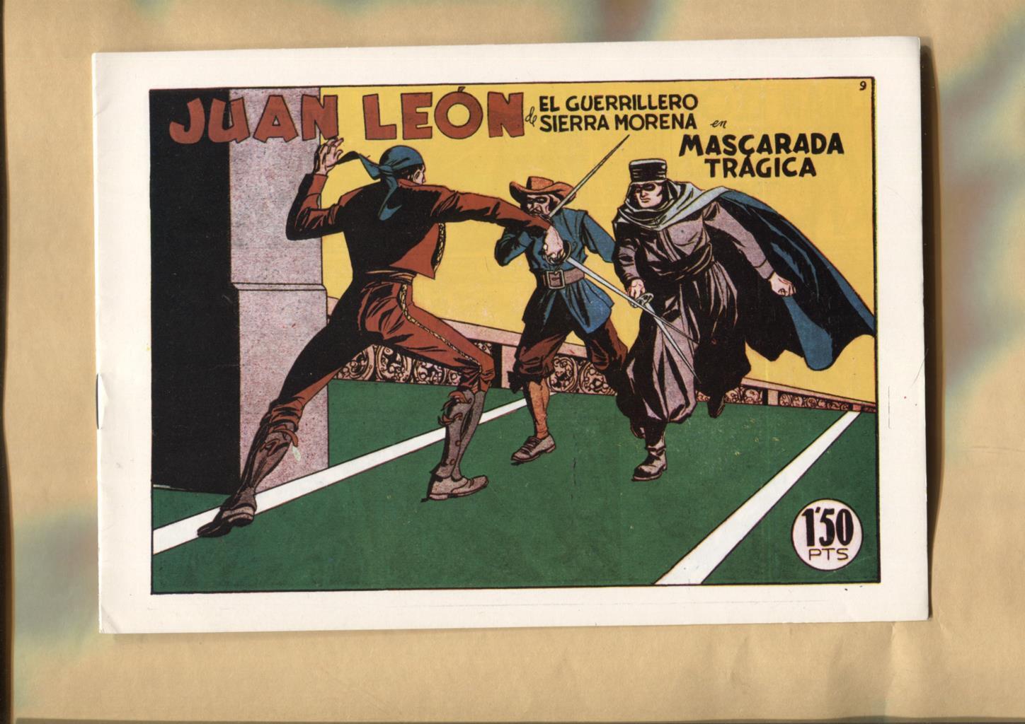 Facsimil: Juan Leon el guerrillero de sierra morena numero 09