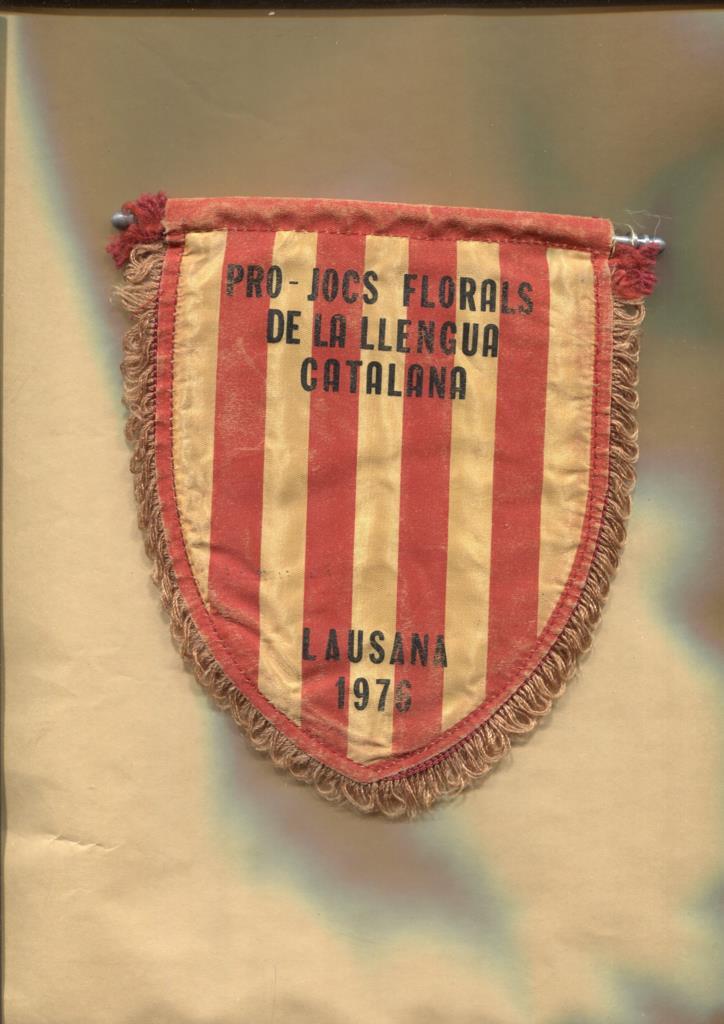 Banderin: Pro Jocs Florals de la Llengua catalana en Lausana 1976