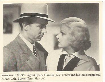 POSTAL A1009: Lee Tracy y Jean Harlow en Bombshell