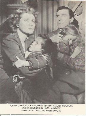 POSTAL A1001: Escena de Mrs Miniver