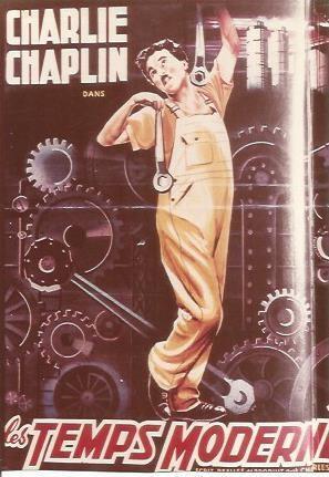POSTAL A0935: Chaplin en Les temps moderns