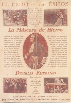 POSTAL A0929: La mascara de hierro
