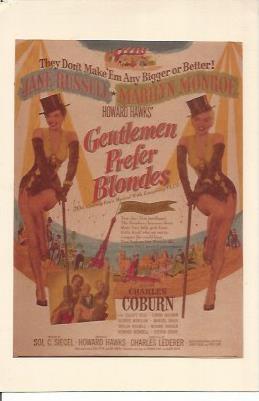 POSTAL A0975: Gentlemen prefer Blondes
