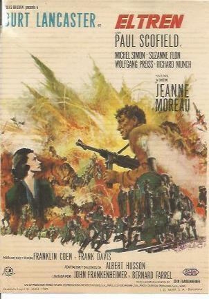 POSTAL A1055: Burt Lancaster en El Tren