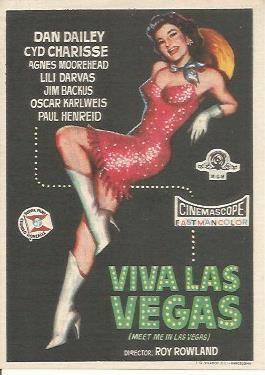 POSTAL A1057: Viva Las Vegas. Estreno en el Rex de Castellon
