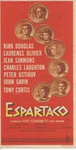 POSTAL A1154: Espartaco. Estreno en Cine Trajano y Cine Deportivo