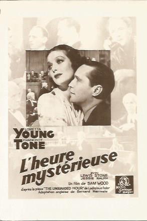 POSTAL A1175: L'heure mysterieuse