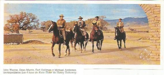 POSTAL A0743: Escena de los 4 hijos de Katie Elder