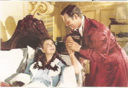 POSTAL A0742: Vivien Leigh y Clark Gable