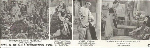 POSTAL A0732: Escenas de Cleopatra de Cecil De Mille
