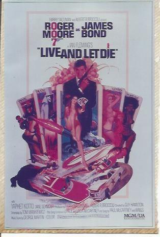 POSTAL A0772: James Bond. Live and let die