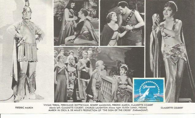 POSTAL A0661: Claudette Colbert y Fredric March