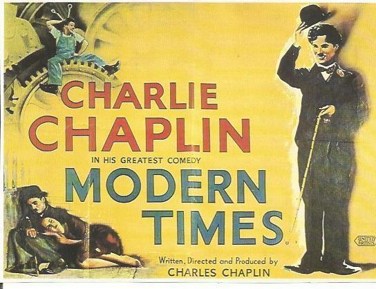 POSTAL A0657: Cartel de Modern Times (Tiempos modernos)