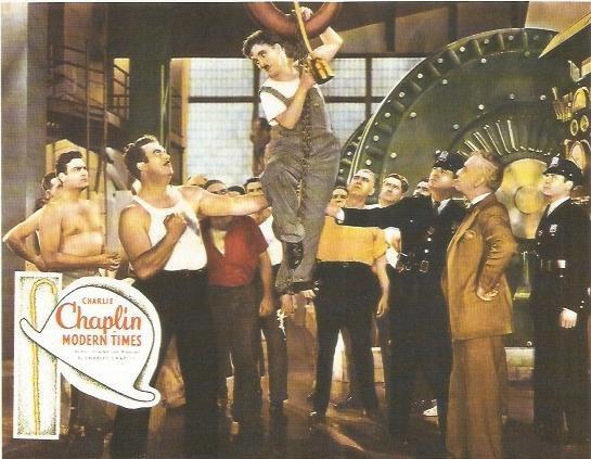 POSTAL A0656: Cartel de Modern Times, de Charles Chaplin