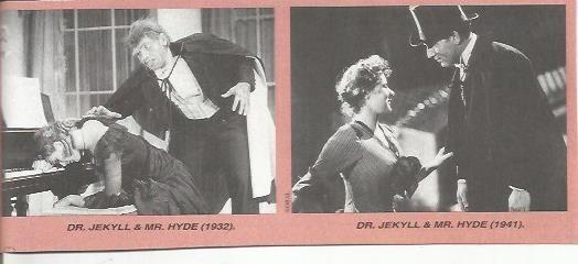 POSTAL A0712: Dr Jekyl y Mr. Hide , años 1932 y 1941