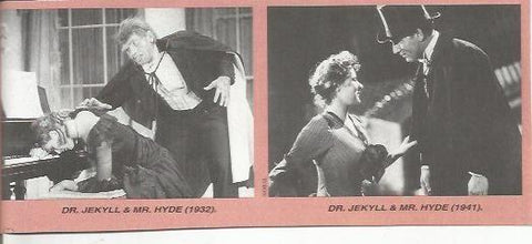 POSTAL A0712: Dr Jekyl y Mr. Hide , años 1932 y 1941