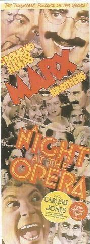 POSTAL A0686: Marx Brothers en A Night in the Opera