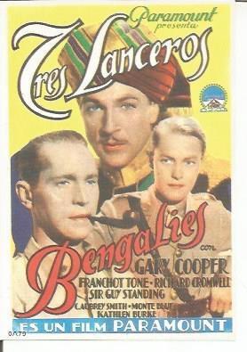 POSTAL A0785: Tres lanceros