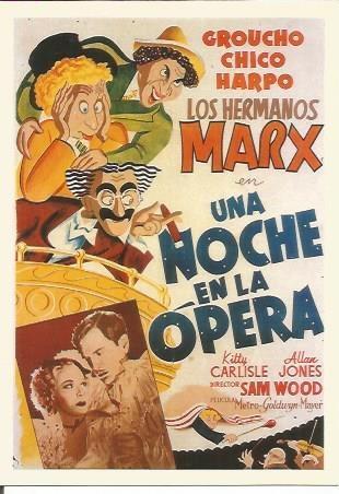 POSTAL A0876: Una noche en la opera