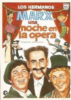 POSTAL A0811: Cartel Una noche en la opera