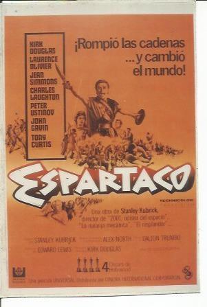 POSTAL A0804: Espartaco. Cartel