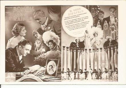 POSTAL A0818: El gran Ziegfeld