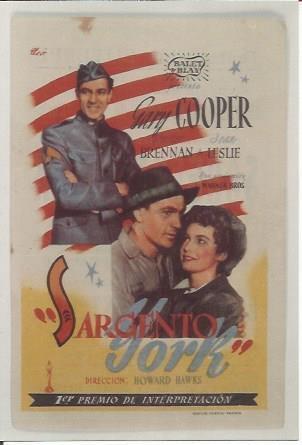 POSTAL A0827: Sargento York
