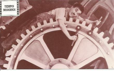 POSTAL A0820: Charlot en Tiempos Modernos