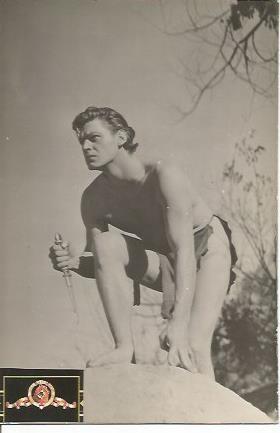 POSTAL A0834: Johny Weismuller como Tarzan