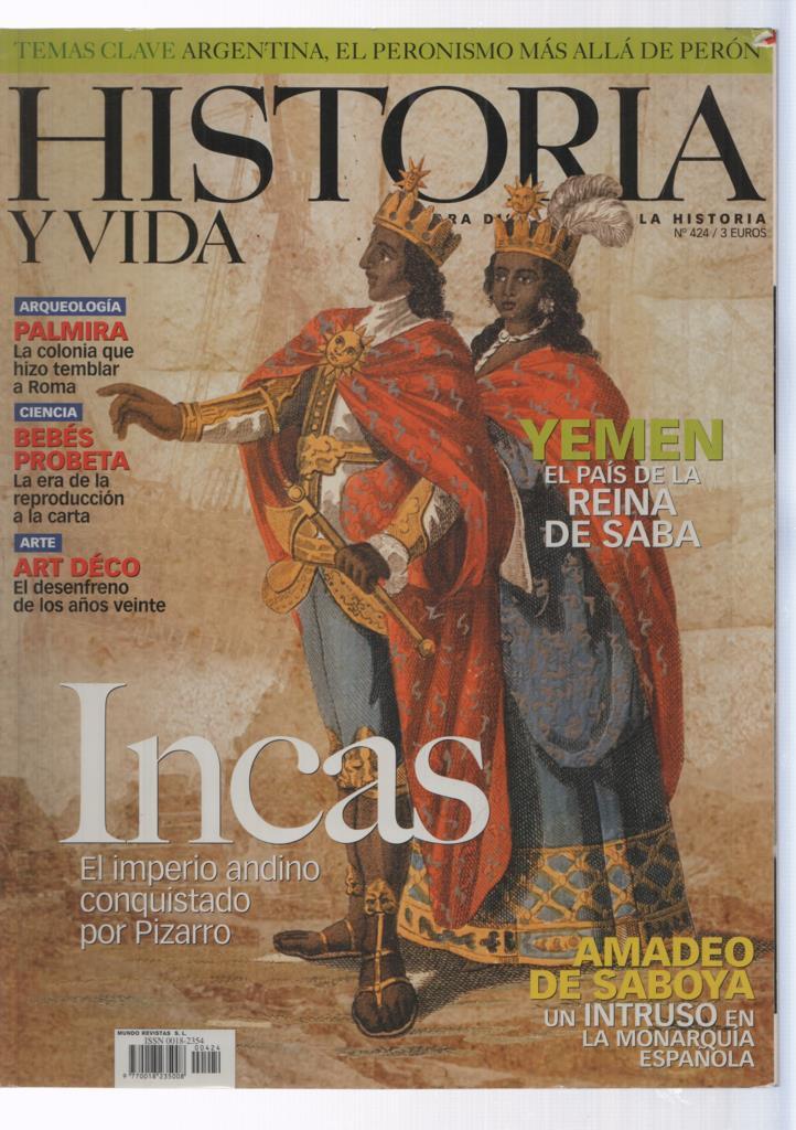 Historia y Vida numero 424: Incas 