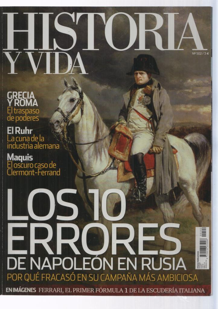 Historia y Vida numero 502: Los 10 errores 