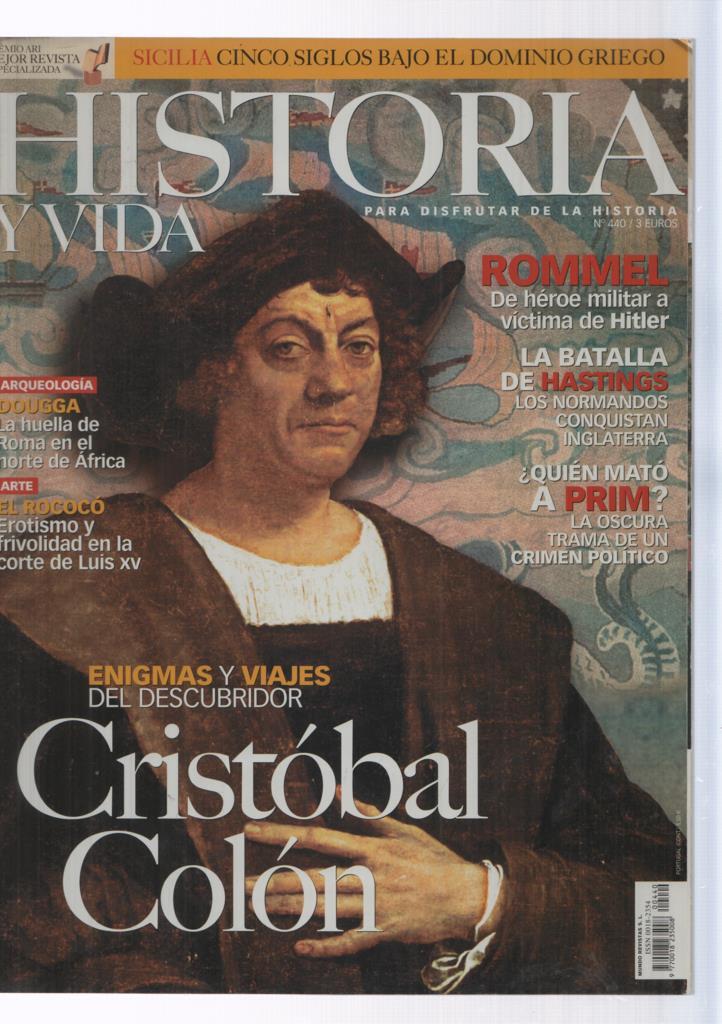Historia y Vida numero 440: Cristobal colon 