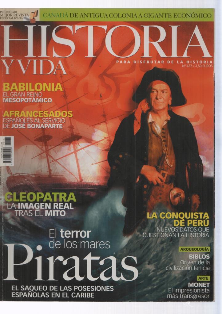 Historia y Vida numero 437: Piratas 