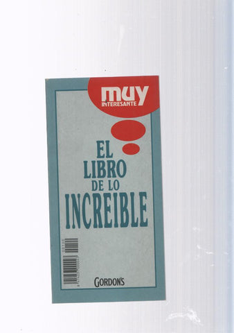 Muy interesante: El libro de lo increible